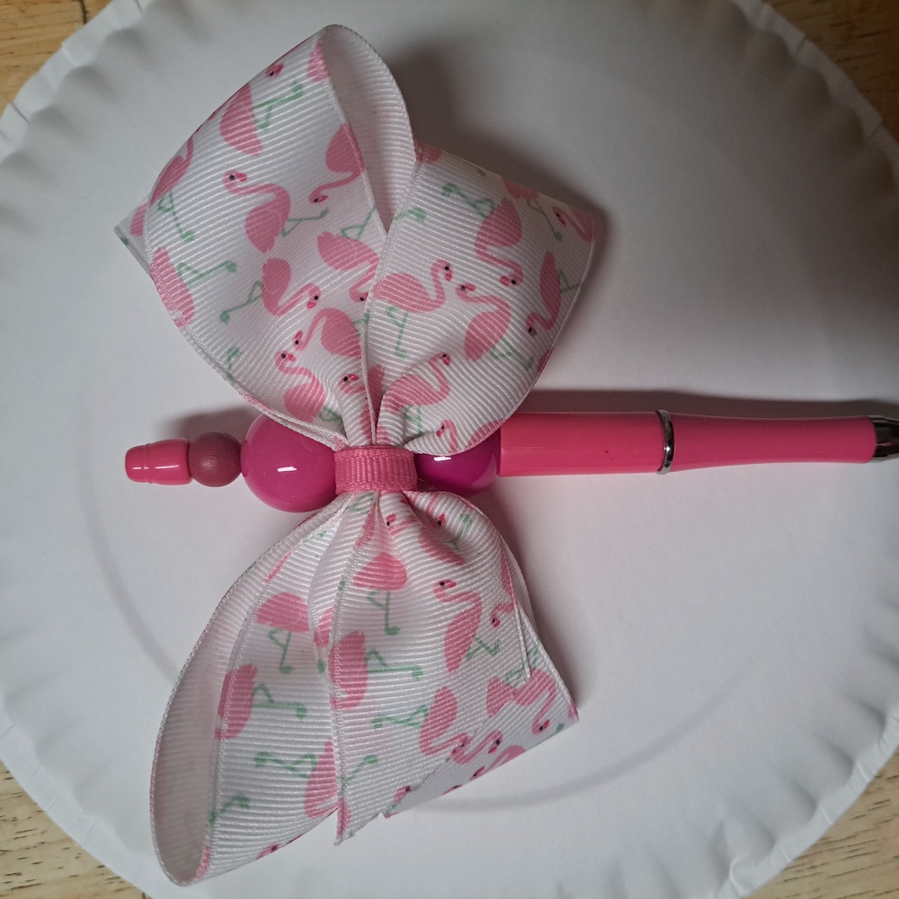 Pen Made With A Hair Bow